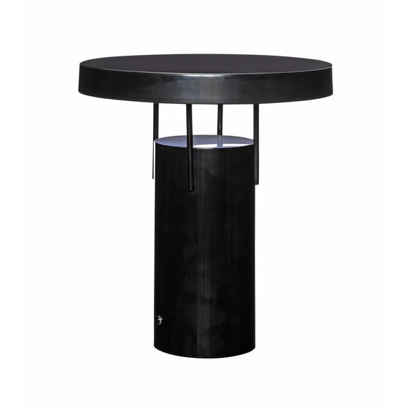 Crna LED stolna lampa s mogućnosti zatamnjivanja s metalnim sjenilom (visina 28 cm) BringMe – Hübsch