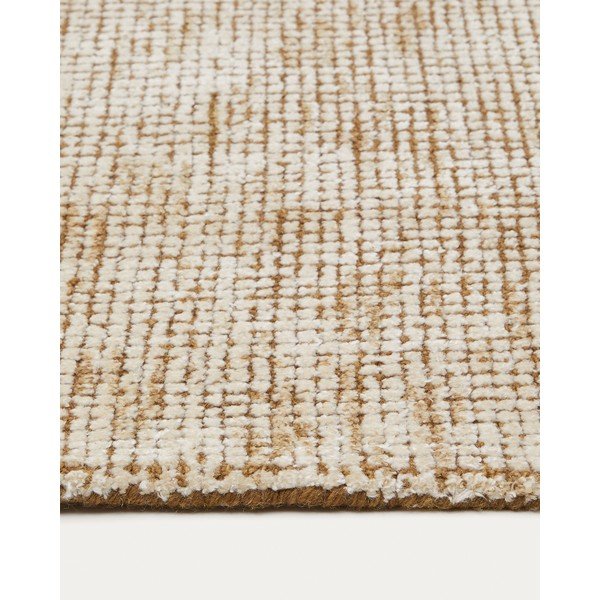 Bež ručno rađen tepih od mješavine vune 200x300 cm Susi – Kave Home-image-4