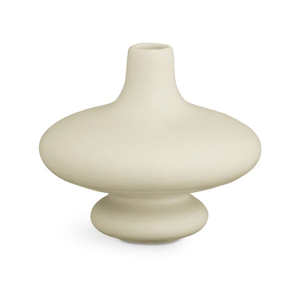 Kremasto bijela keramička vaza Kähler Design Kontur, visina 14 cm