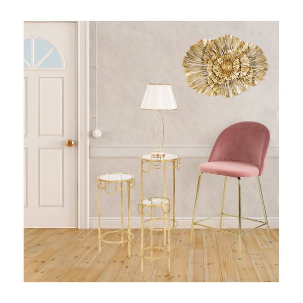 Bijela stolna svjetiljka sa zlatnim postoljem Mauro Ferretti Flush-image-1