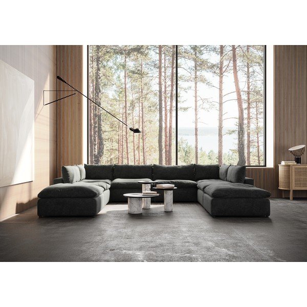 Tamno siva kutna garnitura (u obliku slova "U") Moonlight – Furninova -image-1