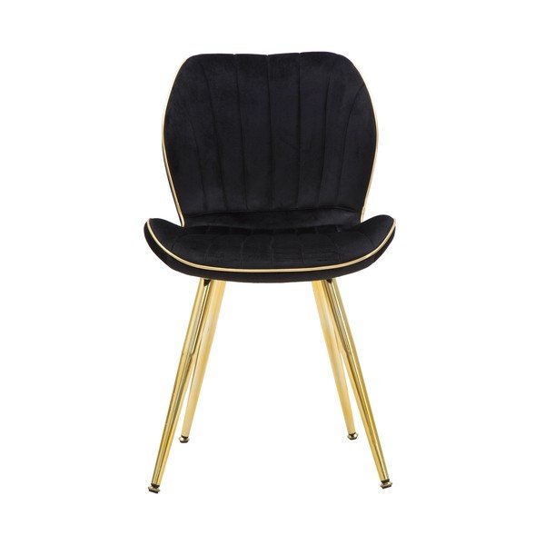 Set od 2 crne tapecirane blagovaonske stolice Mauro Ferretti Paris-image-2