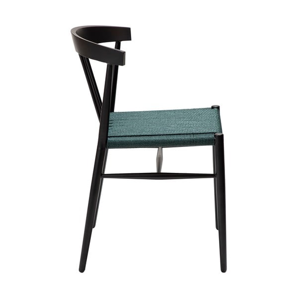 Crna i tirkizna blagovaonska stolica Sava - DAN-FORM Denmark-image-3