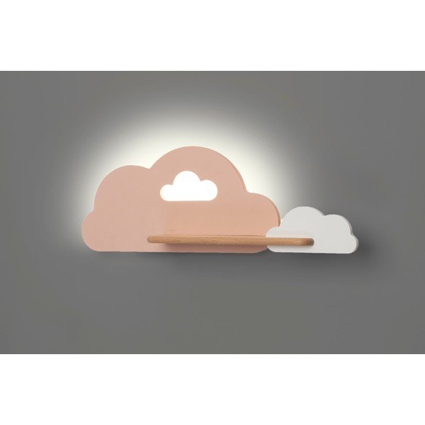 Bijelo-ružičasta dječja lampa Cloud - Candellux Lighting-image-2