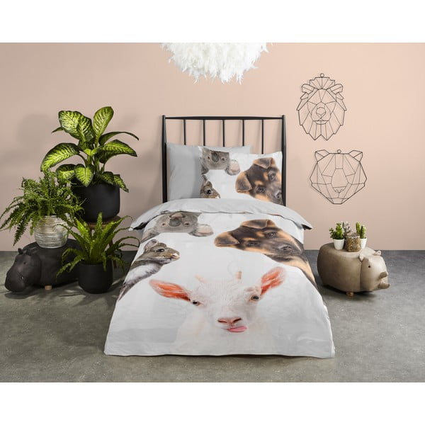 Pamučna dječja posteljina za krevet za jednu osobu/za produženi krevet 140x220 cm Semmie – Good Morning-image-1