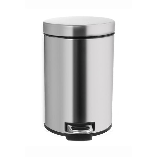 Kanta za smeće od nehrđajućeg čelika s pedalom u sjajno srebrnoj boji 3 l – Orion