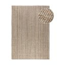 Smeđe-sivi juten tepih 60x90 cm Bouclé – Hanse Home