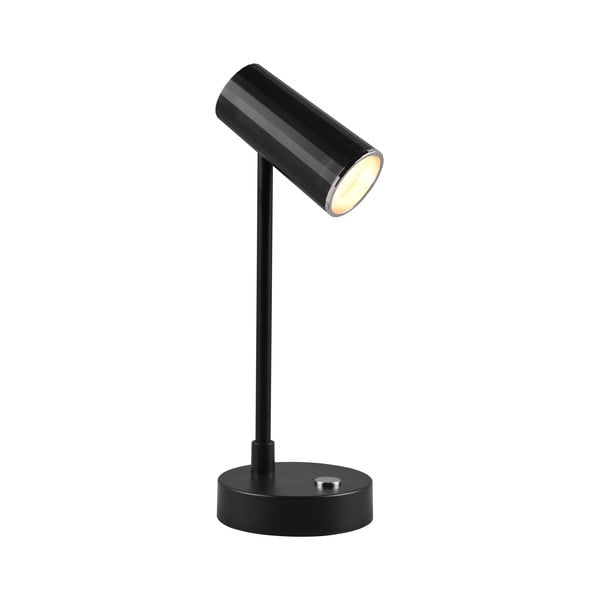 Sjajno crna LED stolna lampa s mogućnošću zatamnjivanja (visina 28 cm) Lenny – Reality-image-3