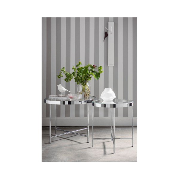 Bijeli pomoćni stol Leitmotiv Smooth, 42,5 x 46 cm-image-1