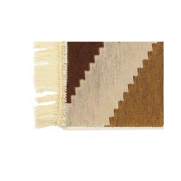 Smeđi tepih ZigZag Brown, 80 x 150 cm-image-1