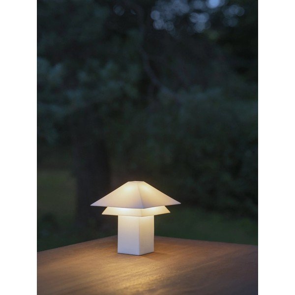 Bijela LED stolna lampa s mogućnosti zatamnjivanja s metalnim sjenilom (visina 33,5 cm) Sanaka – Blomus-image-3