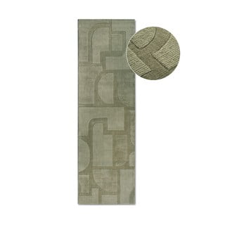 Zelena ručno rađena vunenia staza 80x250 cm Alexis – Villeroy&Boch