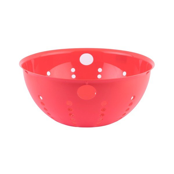 Crveno plastično cjedilo Tantitoni Candy, ⌀ 28 cm