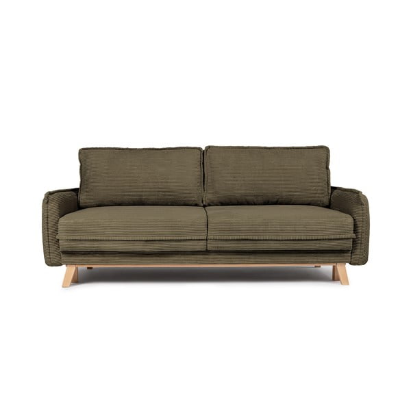 Zelena sklopiva sofa od samta 218 cm Tori – Bonami Selection