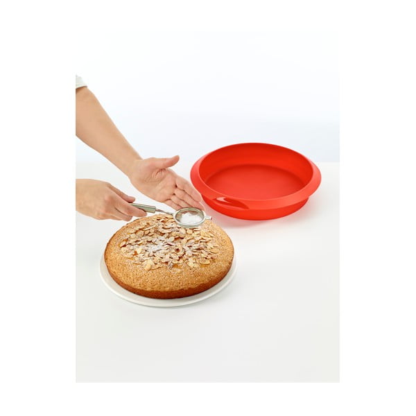 Crveni silikonski kalup za pečenje Lékué, ⌀ 24 cm-image-4