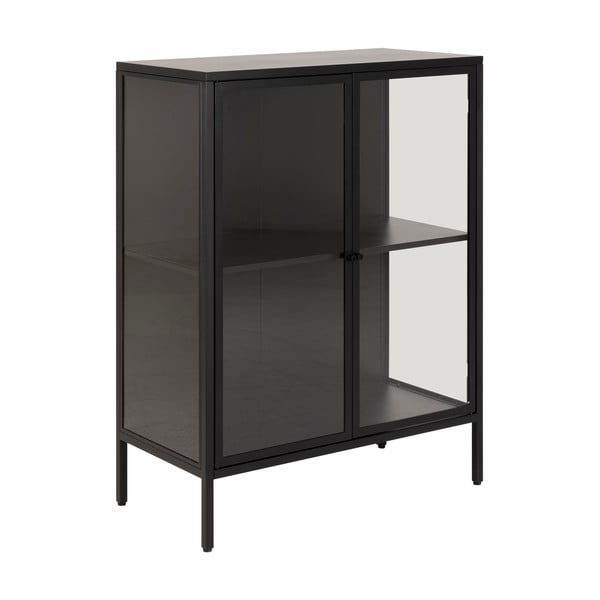 Crna metalna vitrina Actona Newcastle, visina 98,7 cm-image-2