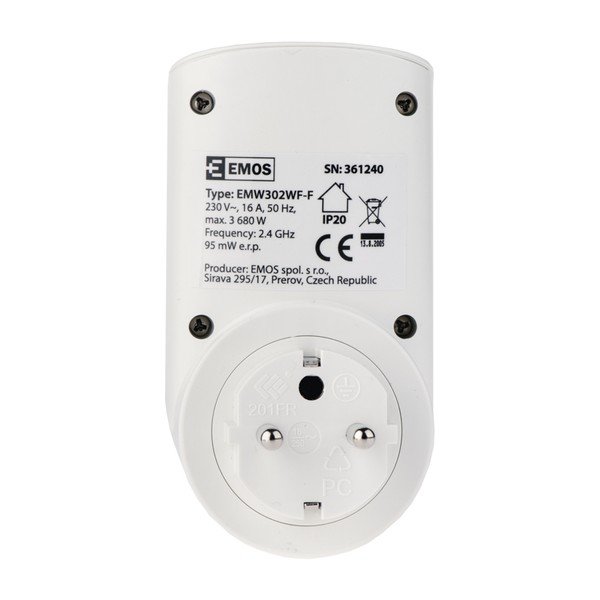 Wi-Fi utičnica s timerom G-Homa P5550-image-1