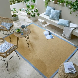 Svijetlo plavi/svjetlo smeđi unutarnji i vanjski tepih 160x230 cm Sisal Look – Flair Rugs