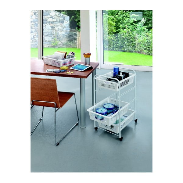 Mobilna polica s 4 košare Metaltex India, dužina 35 cm-image-4