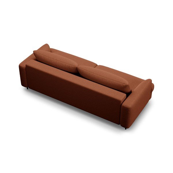 Sklopiva/s prostorom za odlaganje sofa boja terakote 233 cm Naomi – Micadoni -image-2