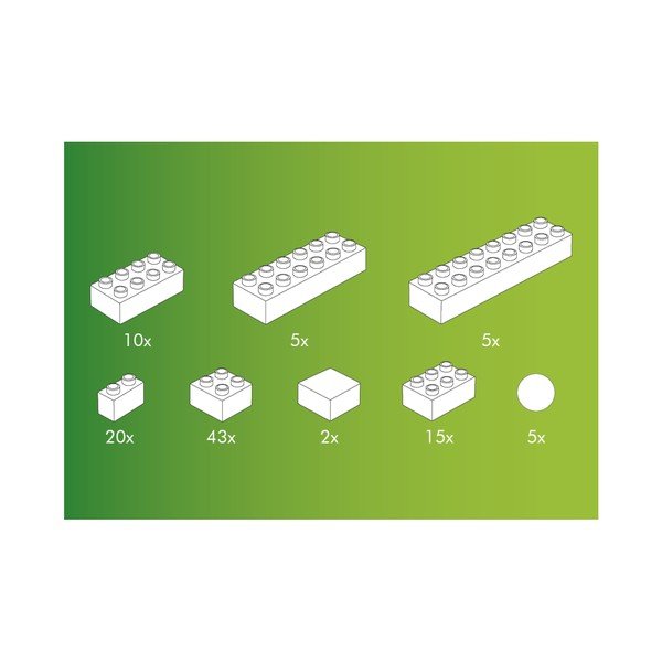 Set gradivnih kockica Hubelino Ball Track, 105 kom-image-2