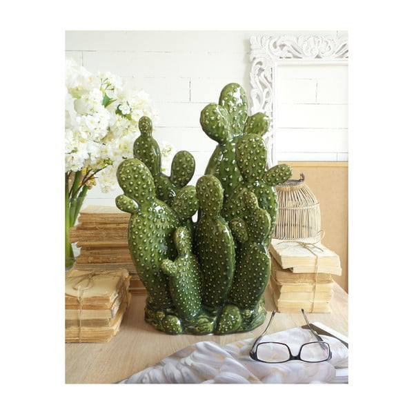 Zeleni keramički ukras Orchidea Milano Arizona Cactus, visina 47 cm