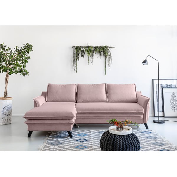 Ružičasta kutna garnitura Miuform Charming Charlie, lijevi kut-image-1