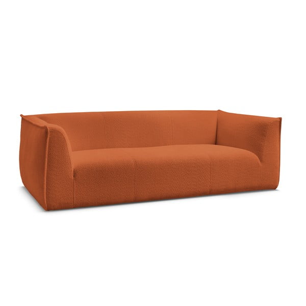 Narančasta sofa od bouclé tkanine 242 cm Giorgia – Bobochic Paris-image-3