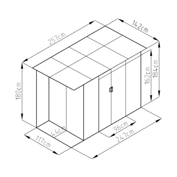 Vrtna kućica Chester A - Rojaplast-image-3