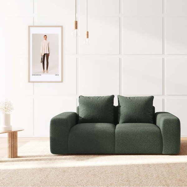 Zelena sofa od bouclé tkanine 212 cm Monce – Rodier-image-1