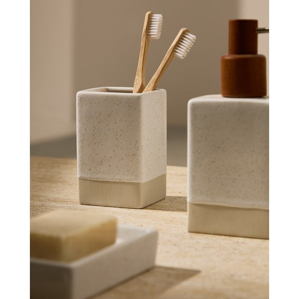 Krem keramička posuda za sapun Careli – Kave Home-image-4