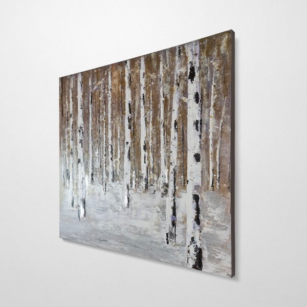 Ručno oslikana slika 70x70 cm Birch Wood – Wallity-image-4