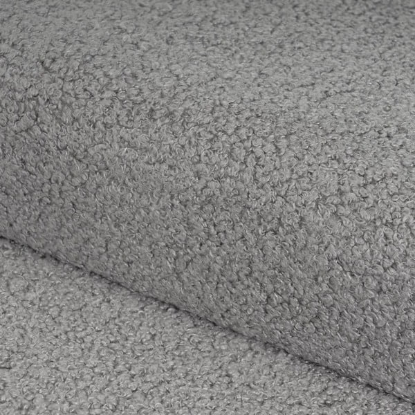 Sivi tabure od bouclé tkanine Folding – Casa Selección-image-1