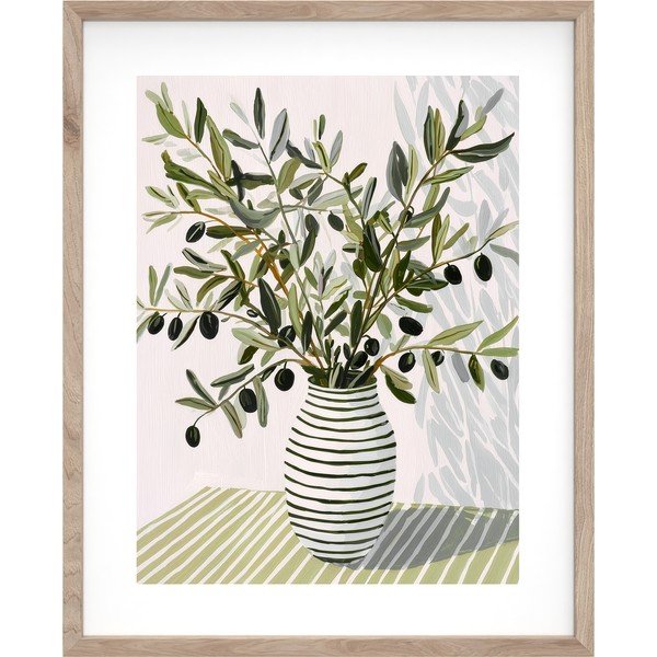 Tiskana slika s okvirom 40x50 cm Olive Bunch II – Styler