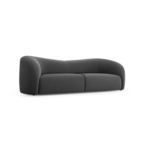 Siva baršunasta sofa 237 cm Santi – Interieurs 86-image-2
