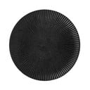 Crni tanjur od kamenine Bloomingville Neri, ø 18 cm