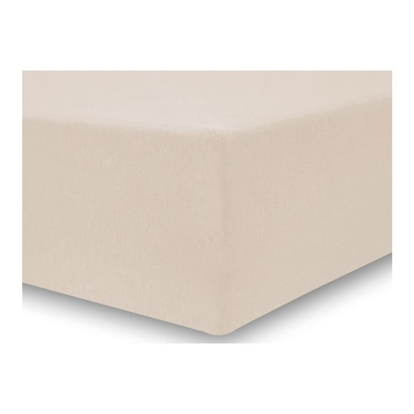 Bež plahta s gumicom DecoKing Nephrite, 140/160 x 200 cm-image-2