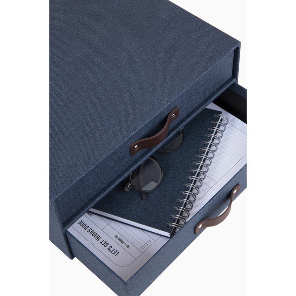Tamnoplavi 2-kata organizator Bigso Box of Sweden Birger, 33 x 25,5 cm-image-3