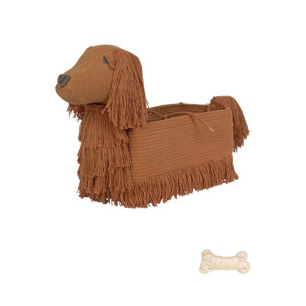 Smeđa tekstilna dječja kutija za pohranu 68x24x35 cm Poppy – Lorena Canals