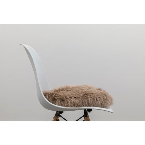 Bež jastuk od ovčje kože Native Natural Round, ⌀ 40 cm-image-2