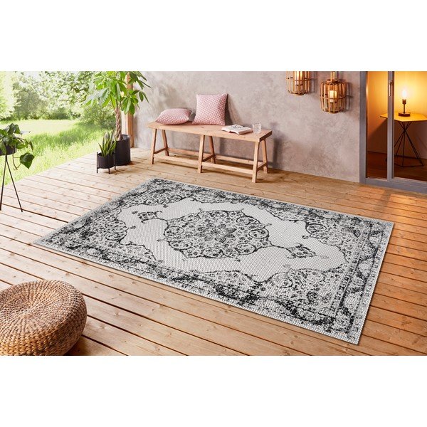 Black-beige otvoreni tepih Oslo, 80 x 150 cm-image-3