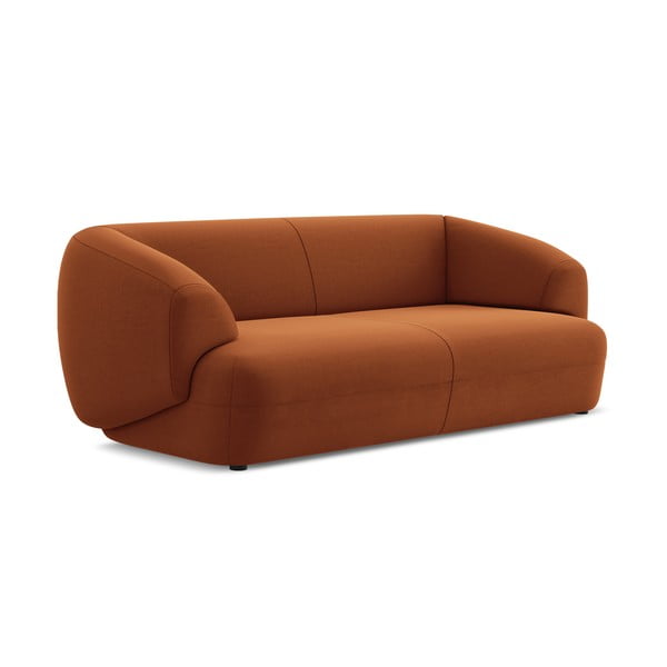 Narančasta baršunasti sofa 212 cm Moana – Makamii-image-3