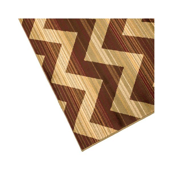 Smeđi izuzetno izdržljivi tepih Floorita Inspiration Zig Zag Duro, 165 x 235 cm-image-2