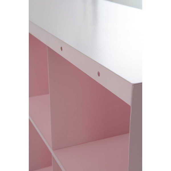 Ružičasti željezni viseći stalak za cipele 120x70x30 cm Waway – Jotex-image-4