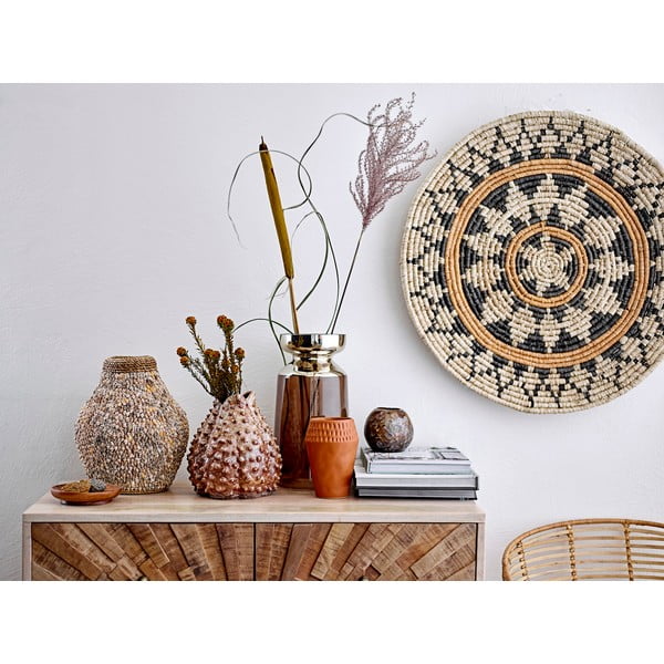 Smeđa zemljana vaza Bloomingville Saifaldin, visina 19 cm-image-1