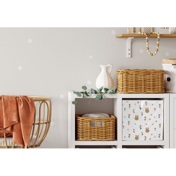 Bijeli tekstilni organizator za dječje igračke 32x32x32 cm Sweet Bunnies – Butter Kings-image-1