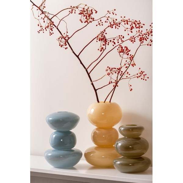 Svjetlo roza staklena vaza - PT LIVING-image-1