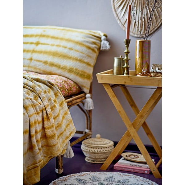 Žuti  prekrivač za bračni krevet 220x260 cm Decia – Bloomingville-image-1