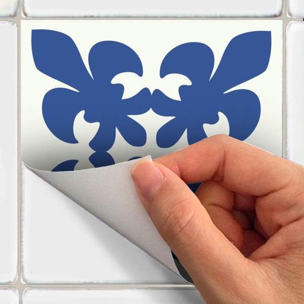 Set od 9 zidnih naljepnica Ambiance Cement Tiles Line, 10 x 10 cm-image-2