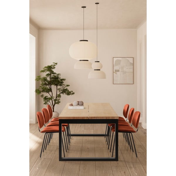 Blagovaonski stol s pločom stola u dekoru hrasta 100x220 cm Rina – Marckeric-image-1